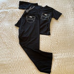 Black Blue Sky “Skinny Scrubs” Set